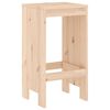 vidaXL Set de mesa y taburetes altos jard&iacute;n 5 pzas madera maciza pino