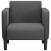 vidaXL Sill&oacute;n con reposabrazos gris oscuro 54 cm tejido de pana