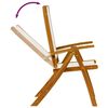 vidaXL Sillas de jard&iacute;n plegables 2 uds madera maciza acacia textileno