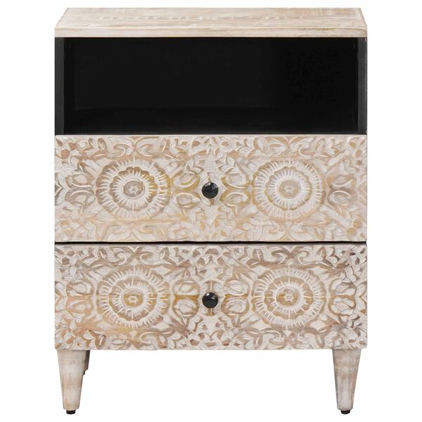 vidaXL Mueble cama con caj&oacute;n 50 x 33 x 60 cm Madera de mango maciza