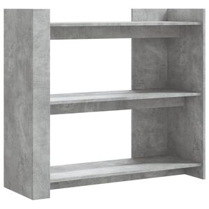 vidaXL Mesa consola de madera de ingenier&iacute;a gris hormig&oacute;n 100x35x90 cm