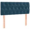 vidaXL Cabecero con LED de terciopelo azul oscuro 100x7x78/88 cm