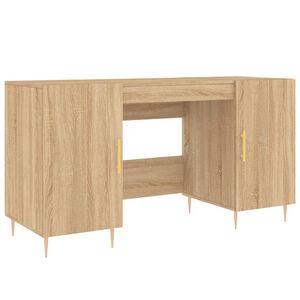 vidaXL Escritorio madera de ingenier&iacute;a roble Sonoma 140x50x75 cm