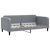 vidaXL Sof&aacute; cama sin colch&oacute;n tela gris claro 90x190 cm