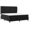 vidaXL Cama tipo Box Spring con colch&oacute;n Negro 200 x 180 cm Poli&eacute;ster