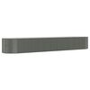 vidaXL Jardinera arriate acero recubrimiento polvo gris 507x100x68 cm