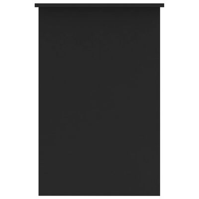 vidaXL Escritorio de aglomerado negro 100x50x76 cm
