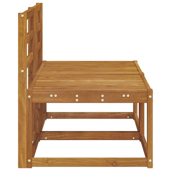 vidaXL 2 Pieza Sof&aacute; intermedio de exterior Madera de Acacia S&oacute;lida