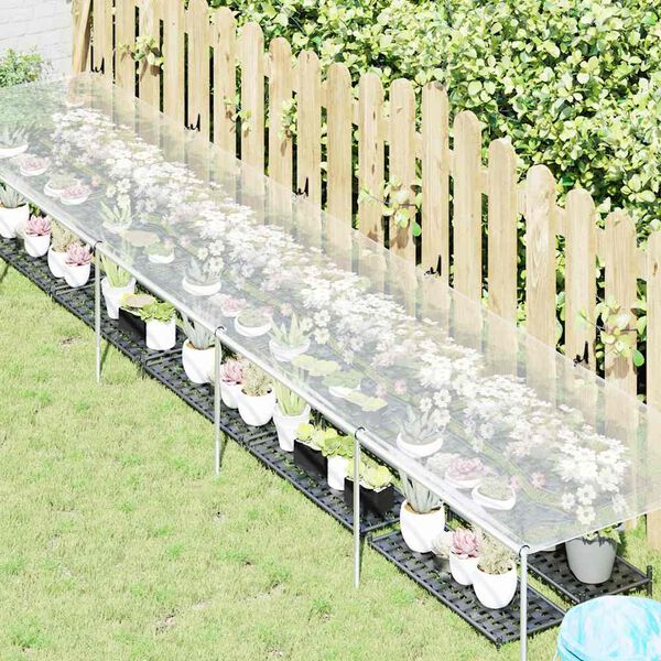 vidaXL Funda para plantas con ojales 1x5 m Polietileno