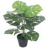 vidaXL Planta de monstera artificial con maceta verde 45 cm