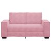 vidaXL Sof&aacute; de 2 plazas terciopelo rosa 120 cm