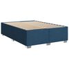 vidaXL Cama box spring con colch&oacute;n tela azul 140x200 cm