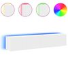 vidaXL Muebles de TV de pared con luces LED 2 uds blanco 80x35x31 cm
