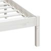 vidaXL Estructura de cama de madera maciza blanco 150x200 cm