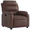 vidaXL Sill&oacute;n reclinable de cuero sint&eacute;tico marr&oacute;n