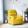 vidaXL Sill&oacute;n de masaje reclinable de terciopelo amarillo