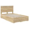 vidaXL Estructura de cama con cabecera Roble Sonoma 120 x 200 cm