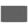 vidaXL Jardinera arriate acero galvanizado antracita 114x40x68 cm