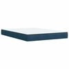 vidaXL Cama box spring con colch&oacute;n terciopelo azul 160x200 cm