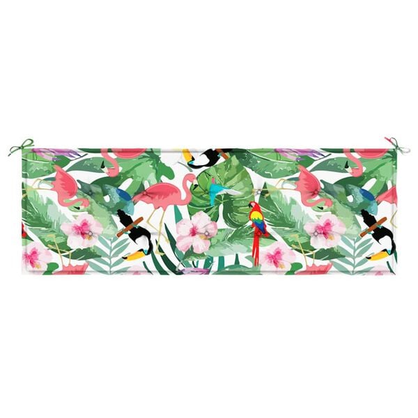 vidaXL Coj&iacute;n para banco de jard&iacute;n tela Oxford multicolor 150x50x4 cm