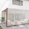 vidaXL Lona transparente con ojales polietileno 6x8 m