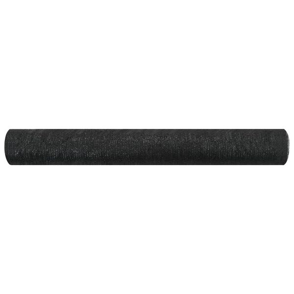 vidaXL Red de privacidad HDPE negro 1x10 m 75 g/m²