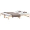 vidaXL Sof&aacute; cama extra&iacute;ble madera maciza de pino 2x(100x200) cm