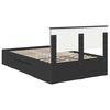 vidaXL Estructura de cama Negro 120 x 200 cm Madera de ingenier&iacute;a