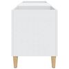 vidaXL Mueble para discos de madera de ingenier&iacute;a blanco 121x38x48 cm