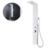 vidaXL Sistema de panel de ducha aluminio blanco mate