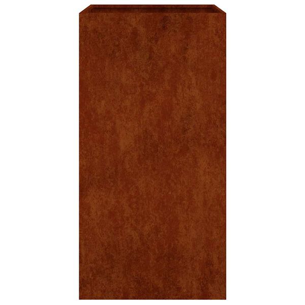 vidaXL Jardinera de acero corten 40x40x80 cm