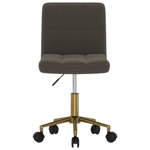 vidaXL Sillas de comedor giratorias 4 unidades terciopelo gris oscuro