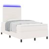 vidaXL Cama tipo Box Spring Manual Crema y Blanco 203 x 120 x 128 cm