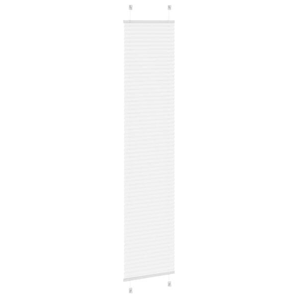 vidaXL Estor Plisado blanco 45x200 cm Tela Ancho 44,4 cm Poli&eacute;ster