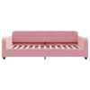 vidaXL Sof&aacute; cama nido terciopelo rosa 100x200 cm