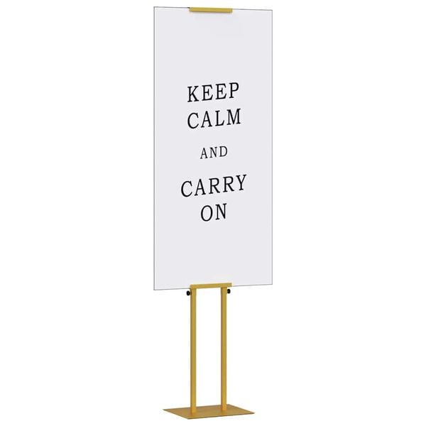 vidaXL Pantallas de Feria 2 pcs Dorado 30 x 24 x 208 cm Hierro