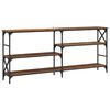 vidaXL Mesa Consola Madera envejecida 180 x 29 x 76,5 cm metal PB