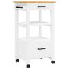 vidaXL Carrito de cocina MONZA madera maciza de pino 48x40x88,5 cm