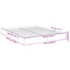 vidaXL Estructura de cama madera de ingenier&iacute;a gris Sonoma 150x200 cm