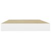 vidaXL Estante flotante de pared 4 uds MDF roble y blanco 40x23x3,8 cm