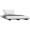 vidaXL Estructura de cama madera maciza de pino negro 90x190 cm