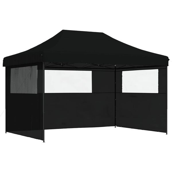 vidaXL Carpa de Fiesta Negro 279 x 410 x 315 cm Tela Oxford