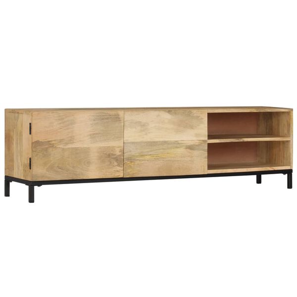 vidaXL Mueble de TV de madera maciza de mango 145x30x41 cm