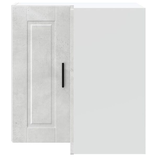 vidaXL Mueble esquinero cocina Porto madera contrachapada gris cemento