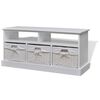 vidaXL c&oacute;moda de almacenamiento blanca Aarau