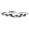 vidaXL Bandejas Gastronorm 4 unidades GN 1/1 20 mm acero inoxidable