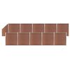 vidaXL Set de valla 10 cuadradas + 1 oblicua WPC marr&oacute;n 1830x186 cm