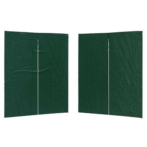 vidaXL Panel lateral de tienda para fiestas 2 uds. 200 x 195 cm Verde
