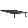 vidaXL Estructura de cama sin colchón plegable negro acero 100x190 cm