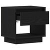 vidaXL Mesita de Noche con cajón 2 pcs Roble negro 45 x 34 x 44 cm